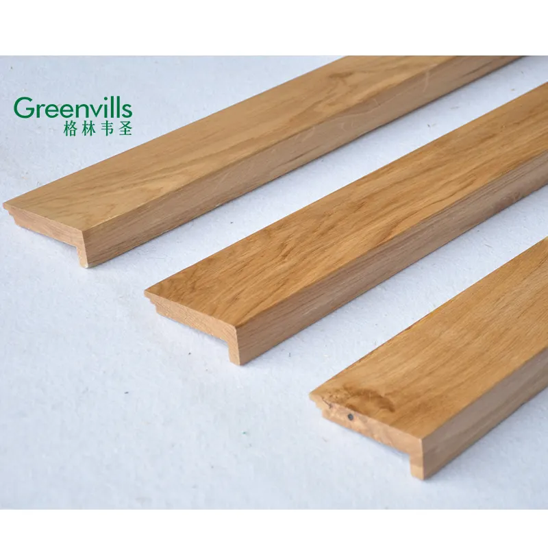 Greenvills flooring accessory stair boards natural oak solid wood stair nosing