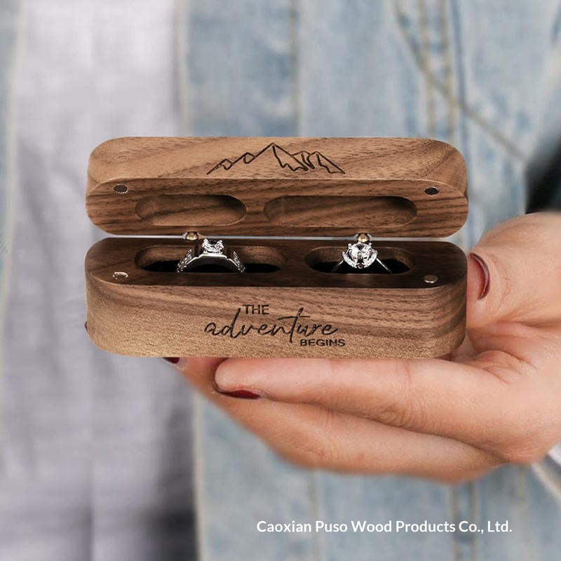 Wooden Japanese Style Oval Jewelry Box