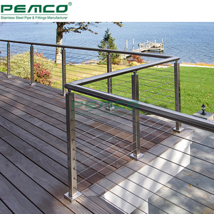 חיצוני Inox מרפסת חוט חבל מעקה נירוסטה סיפון כבל מעקה מערכת - Product Image 3