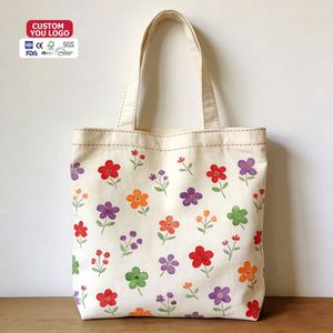 Design Eco Friendly Reusable Cotton <b>Canvas</b> <b>Tote</b> Fabric Bag With Custom Printed Logo for <b>Canvas</b> Grocery Bag - Product Image 2