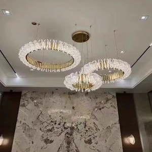 <span class=keywords><strong>Lampadario</strong></span> a filo in ferro moderno e minimalista 2026, illuminazione a LED di lusso di alta gamma per soggiorno, ingresso, duplex, sala da pranzo - Product Image 1