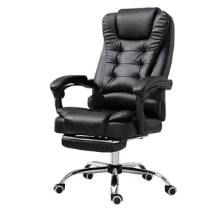 Ouke-silla <span class=keywords><strong>industrial</strong></span> <span class=keywords><strong>de</strong></span> cuero con ruedas para oficina, muebles baratos, venta al por mayor - Product Image 1
