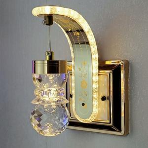 مصباح جداري حديث بتصميم زهور LED، مصنوع من الأكريليك والألومنيوم مع زهور مجففة، ذهبي اللون، مناسب لتزيين المنازل والفنادق وغرف النوم والحمامات - Product Image 5