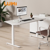 M08-23DE électrique double moteur PC assis support cadre de bureau hauteur réglable ordinateur bureau Table ajuster moderne bureau debout
