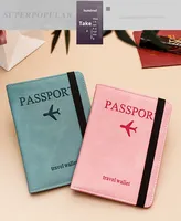 Portefeuille de voyage en cuir PU de luxe de haute qualité avec blocage RFID, rangement pour documents et porte-cartes de crédit pour carte d'identité et passeport