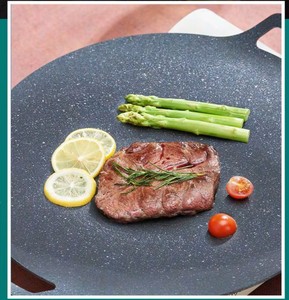 Multiple Thickness Hot Sale Korean Barbecue Camping Grill <b>Pan</b> <b>Cast</b> Iron Griddle Plate Baking Sheet Double Handle Lightweight - Product Image 4