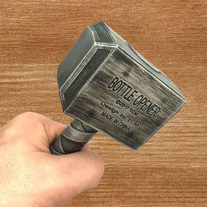 Abridor de botellas de cerveza <span class=keywords><strong>Wowei</strong></span> Creative Thor's personalizado Hammer con imán Hammer refrigerador - Product Image 6