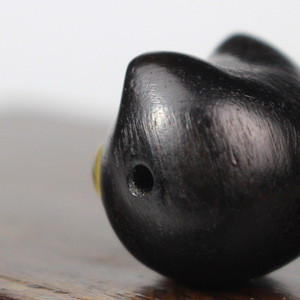 Black <b>Cat</b> Head Wood Craft Pendant 20x18x18mm Chinese Style Home Decor <b>Gift</b> - Product Image 3