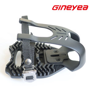 Pédales de vélo slim avec Cage et sangles de 9/16 pouces, en <span class=keywords><strong>résine</strong></span>/alliage, broche - Product Image 6