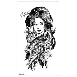 Novedades, Tatuaje Temporal Permanente, Calcomanía de Calavera y Rosa, Tatuaje de Mano de Terror, Flor Equinox, 3D, Media Manga para <span class=keywords><strong>Antebrazo</strong></span> - Product Image 5