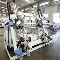 Machine de sertissage à 4 coins super intelligente 7,5 kW à commande PLC pour fenêtres et portes en aluminium, à pression hydraulique automatique