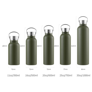 Bouteille d'eau isotherme personnalisée en acier inoxydable, tasse thermos, gourde de sport en métal 11oz 16oz 20oz 25oz 33oz, à ouverture étroite, anti-fuite, avec couvercle métallique - Product Image 3