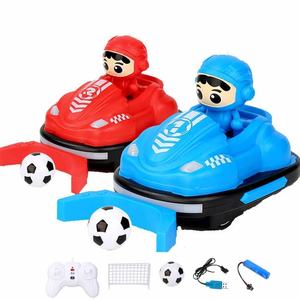 트윈 팩 2.4GHz 미니 RC 우주인 경쟁 범퍼 자동차 충전식 2 플레이어 속도 전투 및 축구 장난감으로 바운스 - Product Image 1