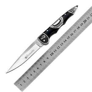 Survival avcılık katlanır bıçak Push Button tarzı paslanmaz çelik bıçak köpek çelik kafa hayvan Bolster savaş bıçak köpekler için - Product Image 6