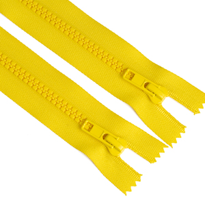 Fermeture éclair de qualité supérieure couramment utilisée 5 #   Fermetures éclair en plastique jaunes <span class=keywords><strong>Vislon</strong></span> à extrémité fermée - Product Image 1
