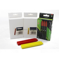 Crayons à paraffine 4 couleurs pour le bois de construction, marqueurs multi-surfaces pour le bois, le métal, le caoutchouc et le papier