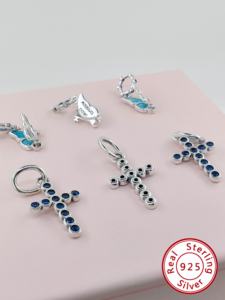 Charmes de créateur unisexes en argent sterling 925 de qualité supérieure, certifiés HaYa PAN-48 GDTC, pour bracelets, bijoux de mode, pendentifs, breloques - Product Image 3