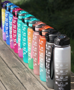 Large Capacity 1000ml Gradient Outdoor Sports Kettle PP Plastic Cup <b>with</b> Student Jump Cover for Boiling <b>Water</b> - Product Image 4