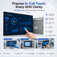LM270WQG-SSA1 27 Zoll IPS QHD TFT LCD Bildschirmmodul 2560x1440 In-Cell Touch USB 75Hz LVDS 92 Pin für OEM Eingebettete Geräte