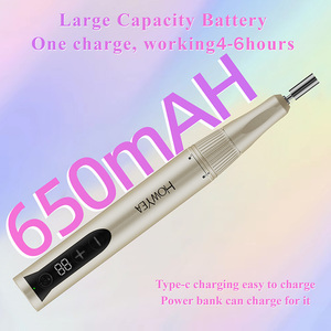 HOWYEA-Perceuse à ongles électrique 35000 tr/min, stylo à ongles couleur sans fil, moteur sans noyau ultra lisse - Product Image 6