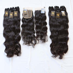 11a Grade <b>Body</b> <b>Wave</b> 100% Raw Virgin Human Hair Bundles With 13x4 Frontal And 4x4 Lace Closure Raw Human Hair Bundles - Product Image 2