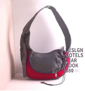 กระเป๋าเป้สะพายหลังสำหรับสัตว์เลี้ยง แมว สุนัข กระเป๋าเดินทางแบบสะพายไหล่ กระเป๋าตาข่ายแบบสะพายข้าง อุปกรณ์สำหรับพกพาสัตว์เลี้ยง กระเป๋าสะพายไหล่แบบครอสบอดี้ - Product Image 6