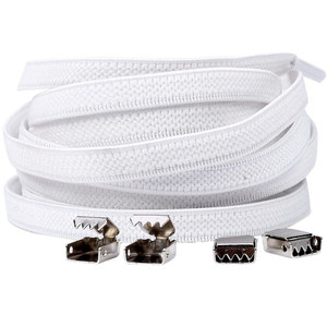 Grosir tali sepatu elastis ikat bebas poliester tali sepatu malas melar tali datar modis dalam berbagai warna penyimpanan renda sepatu - Product Image 2