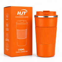 Mug de voyage isotherme sous vide 510 ml (17 oz), en acier inoxydable à double paroi, anti-fuite, réutilisable avec couvercle – Vente en gros