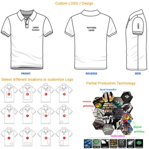 Camicia da Lavoro Personalizzata ODM con Bottoni per Uomo, 100% Cotone 100g, <span class=keywords><strong>Polo</strong></span> in Cotone Liscio a Maniche Corte Traspirante, Modello di Marca - Product Image 3