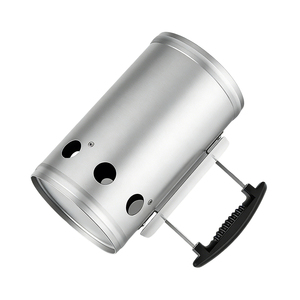 Kit de démarrage de <span class=keywords><strong>charbon</strong></span> de bois en acier inoxydable Pinnovo avec <span class=keywords><strong>allumage</strong></span> rapide pour grillades et barbecues en plein air - Product Image 5