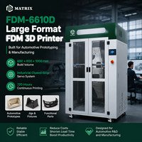 Printer 3D FDM Format Besar Baru Sistem Servo Loop Tertutup Industri PLA Volume Cetak 600x600x1000mm Tempat Cetak Berpemanas Auto Leveling