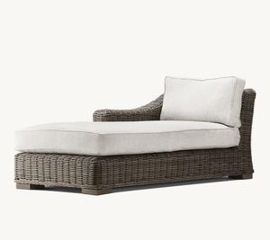 Modern Luxury All Weather Patio Garden Hotel Pool <b>Rattan</b> Set <b>Outdoor</b> Aluminium Furniture <b>Sofa</b>-Chaise Sectional - Product Image 2