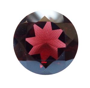 เครื่องประดับคริสต์มาสพลอยทรงกลมทำสีแดง100% โกเมนธรรมชาติได้รับการรับรองอัญมณีหลวมโกเมนสีแดงเกรด AAA - Product Image 1