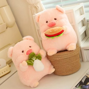 Bonito <span class=keywords><strong>cerdo</strong></span> de peluche de dibujos animados con comida, juguetes de muñeca, hamburguesa rellena personalizada, almohada de <span class=keywords><strong>cerdo</strong></span> de repollo, juguete creativo de <span class=keywords><strong>cerdo</strong></span> de peluche, regalos para niños - Product Image 3