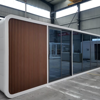Maison capsule préfabriquée moderne Apple Cabin, maison capsule intelligente, maison conteneur, isolation phonique, café mobile, hôtel homestay