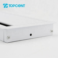 Rytopcn — alliage d'aluminium à fermeture souple, rectangulaire et carrée, pour table de bureau, avec trou de câble, œillet pour le bureau