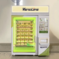 Factory Bill Acceptor Bakery Pet Food Warmer Máquina Expendedora de hamburguesas congeladas en microondas para comidas de preparación
