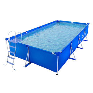 <span class=keywords><strong>Piscina</strong></span> Rectangular con Marco Ultra Metálico y Malla de Plástico PVC - Product Image 2