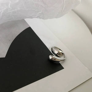 Teardrop Shaped <b>Open</b> <b>Ring</b> S925 Sterling Silver Women's Everyday Wear Jewelry - Product Image 2