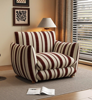 Französisches Einzelsofa |   Vintage-Stil Loungesessel |   Wohnzimmer-, Schlafzimmer- und Arbeitszimmer-Sofa
