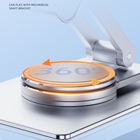 Support de bureau rotatif à 360° en aluminium pour tablette et téléphone, pliable et réglable en hauteur, en métal