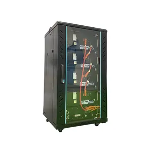 19 inch modular sheet metal cabinet Lithium Battery System rechargeable battery modules cabinet