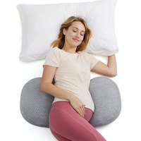 Coussin de grossesse papillon portable en forme de W, réglable, avec couche d'air, pour le soutien maternel et les voyages – Vente chaude