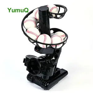 YumuQ Vitesse/Angle Réglable Dur Doux Baseball Lancer Machine Avec Lane Intérieur Ou Extérieur Pour La Pratique