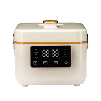 Autocuiseur Électrique Intelligent Carré Multifonctionnel OEM 220-240V 700W 3L avec Boîtier en Plastique pour Usage Domestique, Inclut une Cuillère et une Tasse à Mesurer