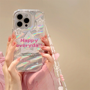 Étoiles colorées adaptées à l'étui de téléphone portable iPhone15 promax étui fantôme Apple 14Pro <span class=keywords><strong>13</strong></span> 12 11 étui de téléphone portable laser - Product Image 2