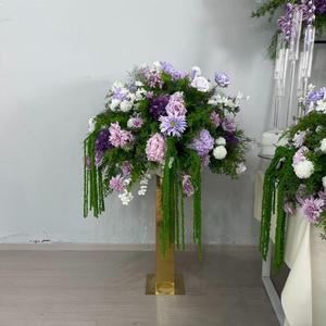 Nouvelle série Monet 2026 : Ensemble floral violet pour arche de mariage, décoration de scène, fleurs artificielles - Product Image 3