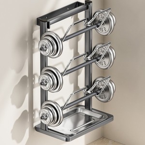 Nana Wall Mounted Pot Lid Rack Stainless Steel Multi Functional Storage With Tray For Kitchen - Product Image 2