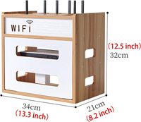 Boîte de rangement pour routeur WiFi, armoire WiFi pour cacher le routeur et le modem, boîte décorative pour routeur, pour le bureau et la maison