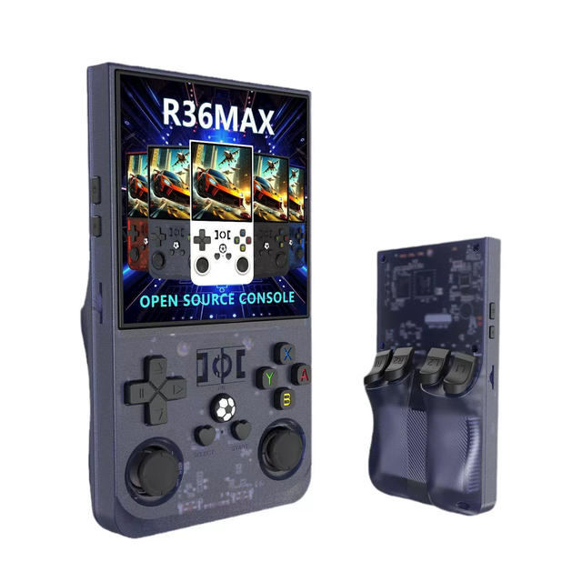 R36 MAX 4.0 Inch IPS Screen Portable Handheld Arcade Gaming Console 64GB/128GB Retro Handheld Game Players for Boy Game Gift